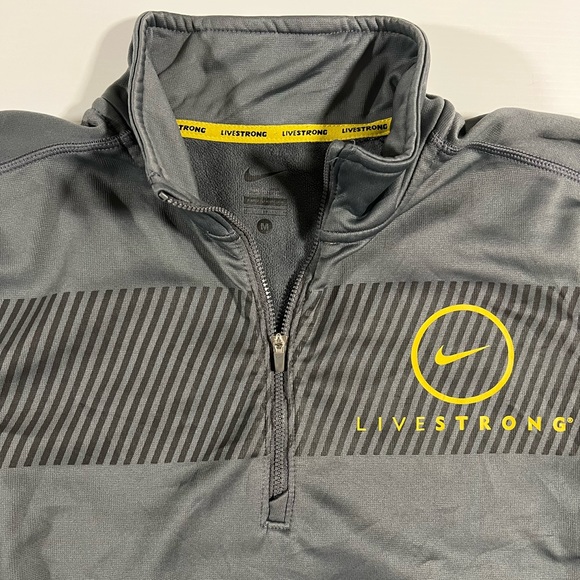 Nike Livestrong Fleece Lined Quarter Zip - Picture 2 of 3